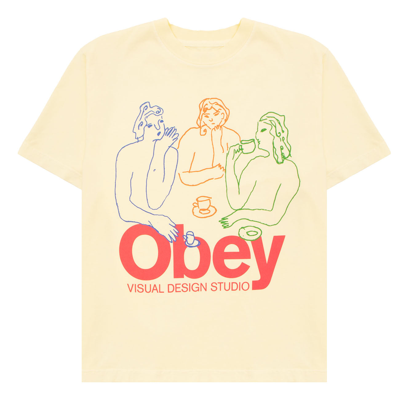 Obey Womens The Tea Tee Pigment Unbleached - Parasol Store