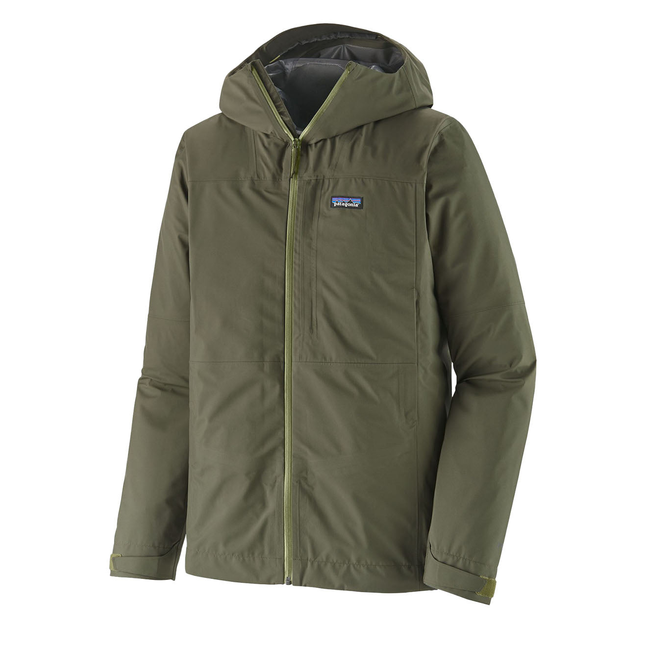 Patagonia Boulder Fork Rain Jacket Basin Green - Parasol Store