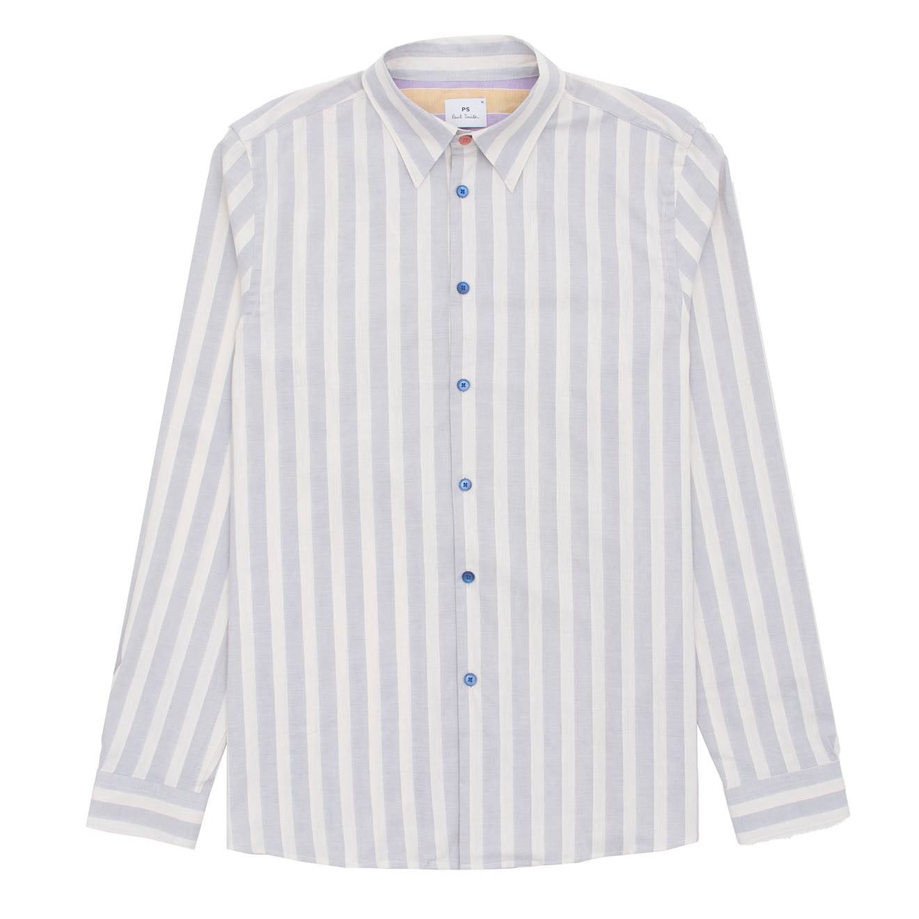 Paul Smith L/S Regular Fit Shirt Light Blue and White Stripes - Parasol Store