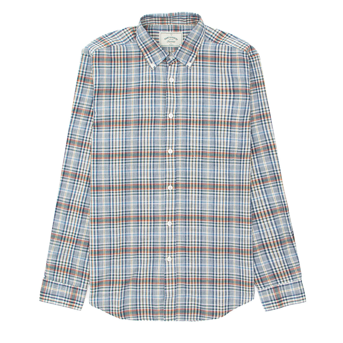 Portuguese Flannel L/S Oxford Button Down Shirt Summer Plaid - Parasol Store