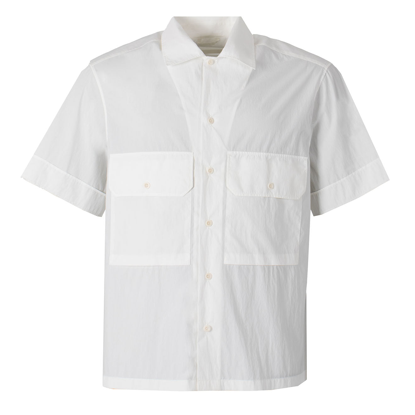 Ten C Camicia Manica Corta Shirt White Snow - Parasol Store