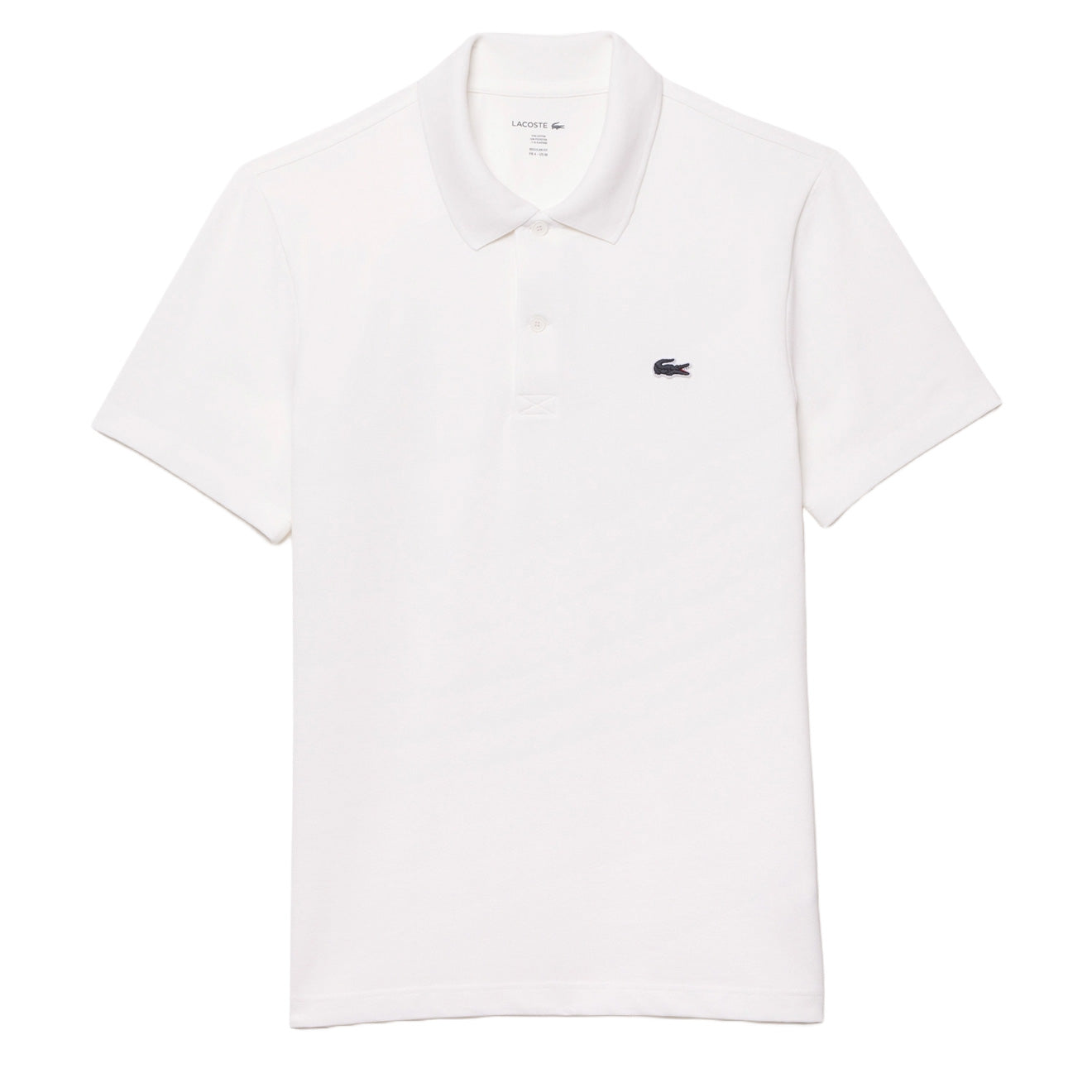 Lacoste Regular Fit Cotton Polo Shirt White - Parasol Store