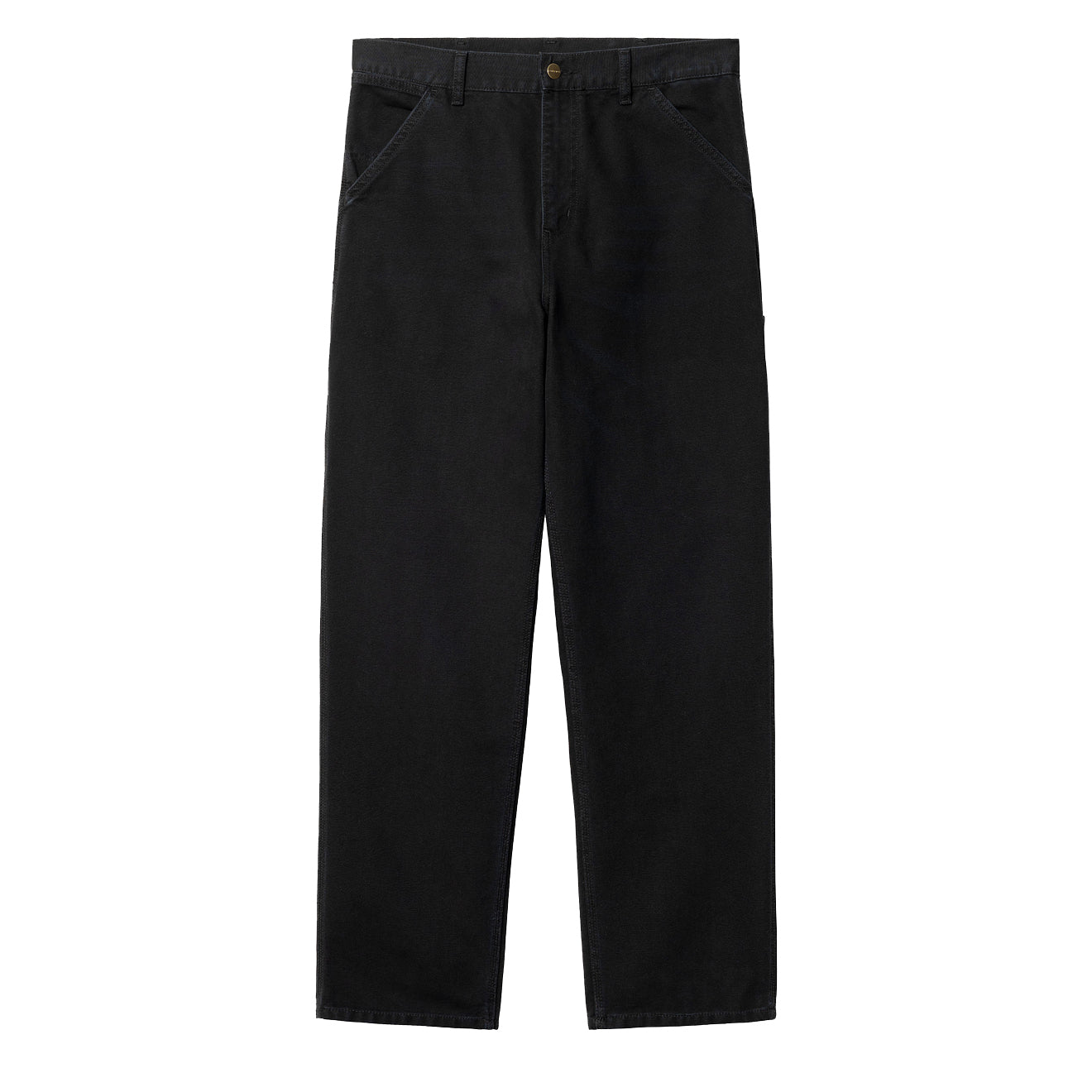 Carhartt WIP Single Knee Pant Black Aged Canvas - Parasol Store