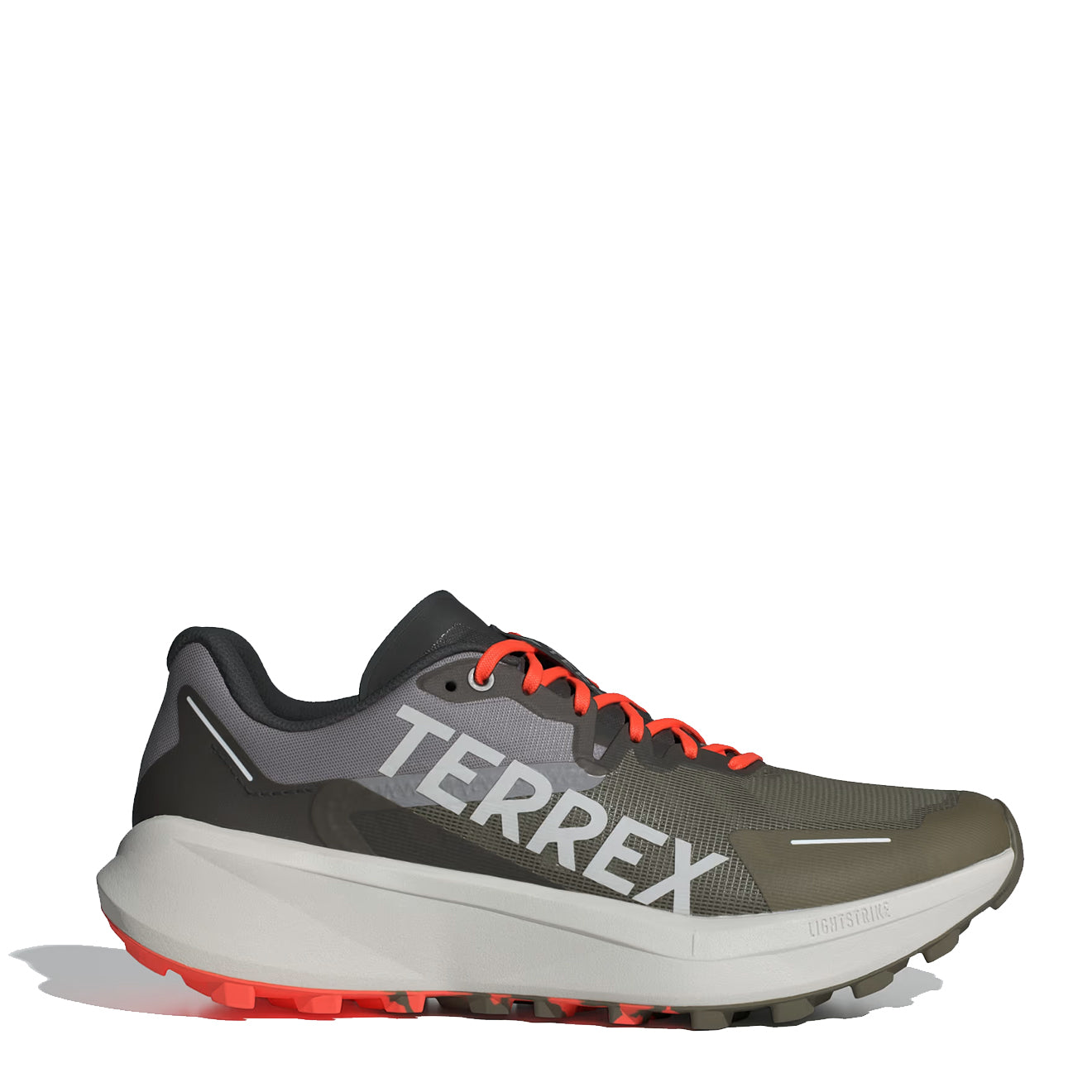 Adidas Terrex Agravic 3 Trail Running Shoes Olive Strata / Grey One / Semi Impact Orange - Parasol Store