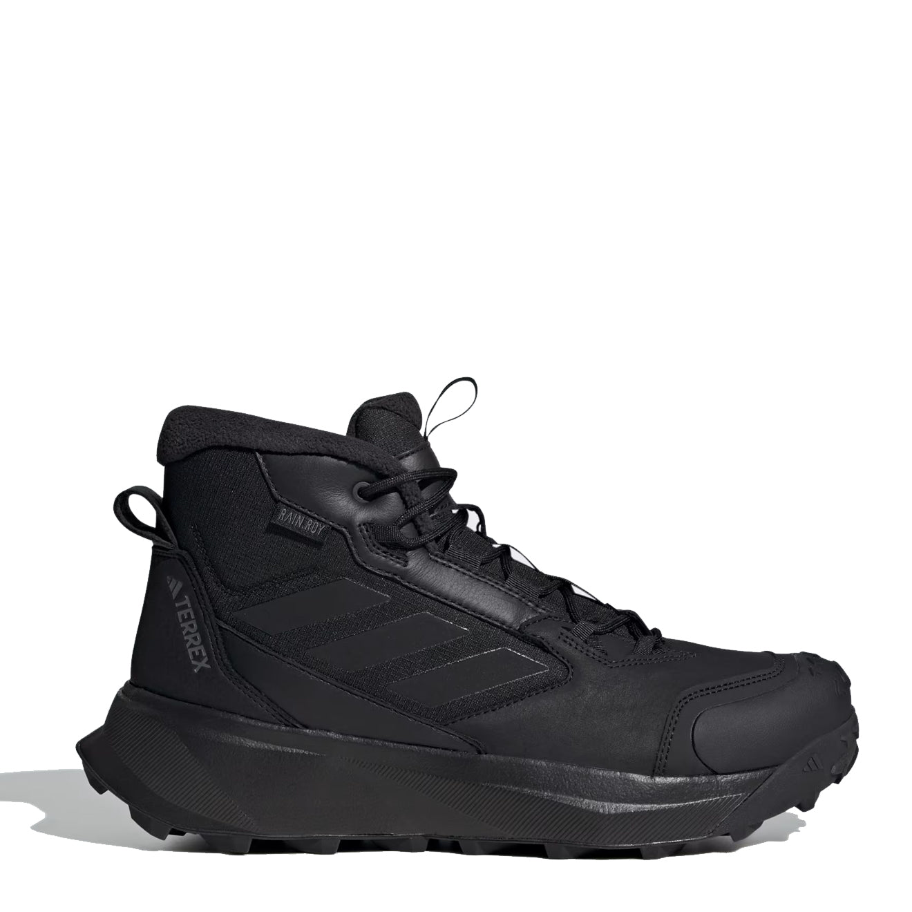 Adidas Terrex Winter Leather Mid Cut Boots Core Black / Core Black / Grey Four - Parasol Store