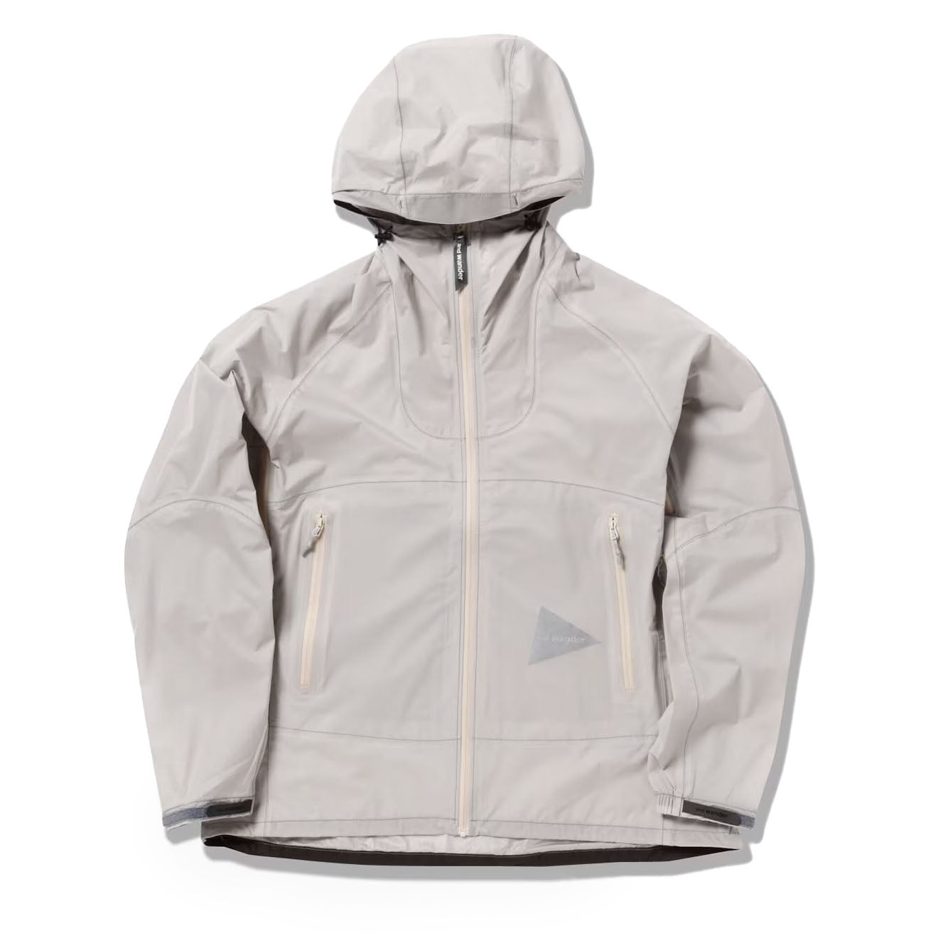 And Wander 3L UL Rain Jacket Light Gray - Parasol Store