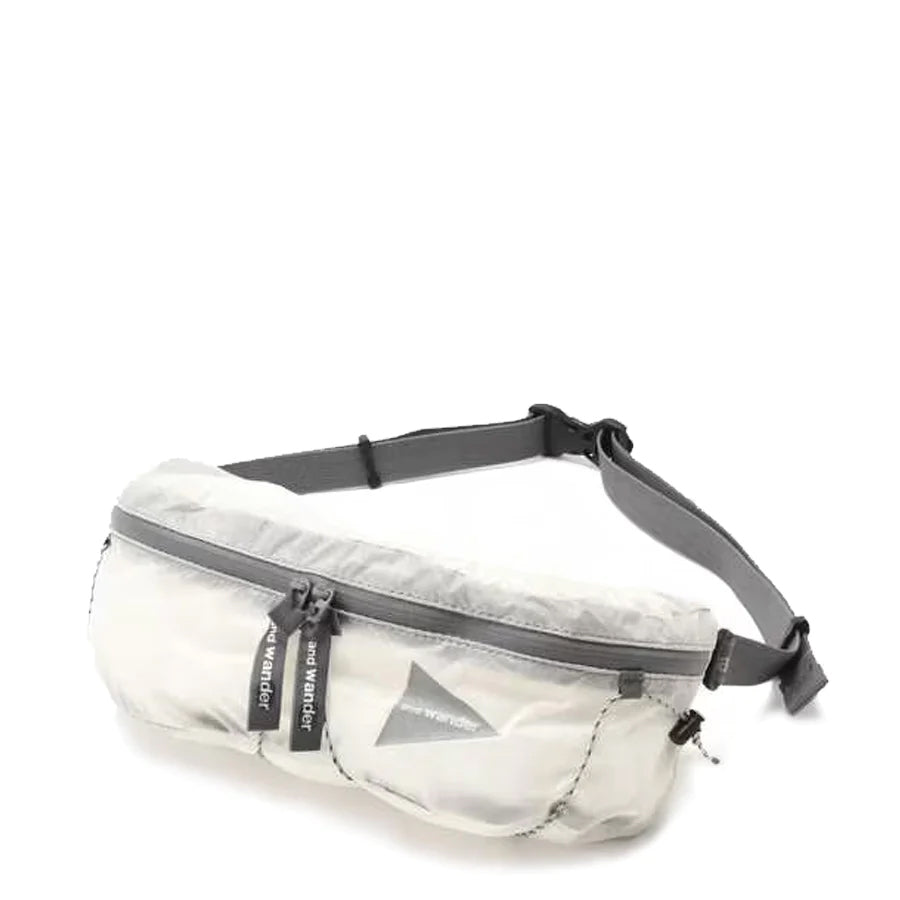 And Wander Sil Waist Bag Off White And Wander