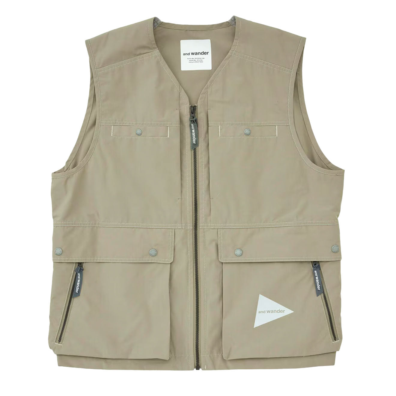 And Wander Tough Aramid Vest  Light Beige - Parasol Store