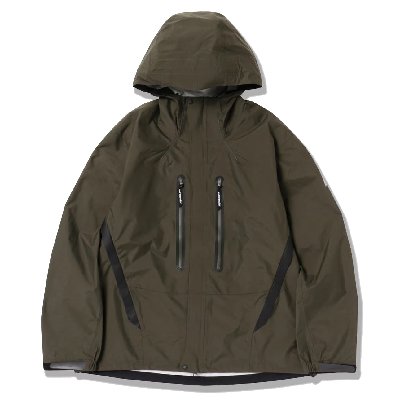 And Wander Womens 2.5L Hiker Rain Jacket Dark Khaki - Parasol Store