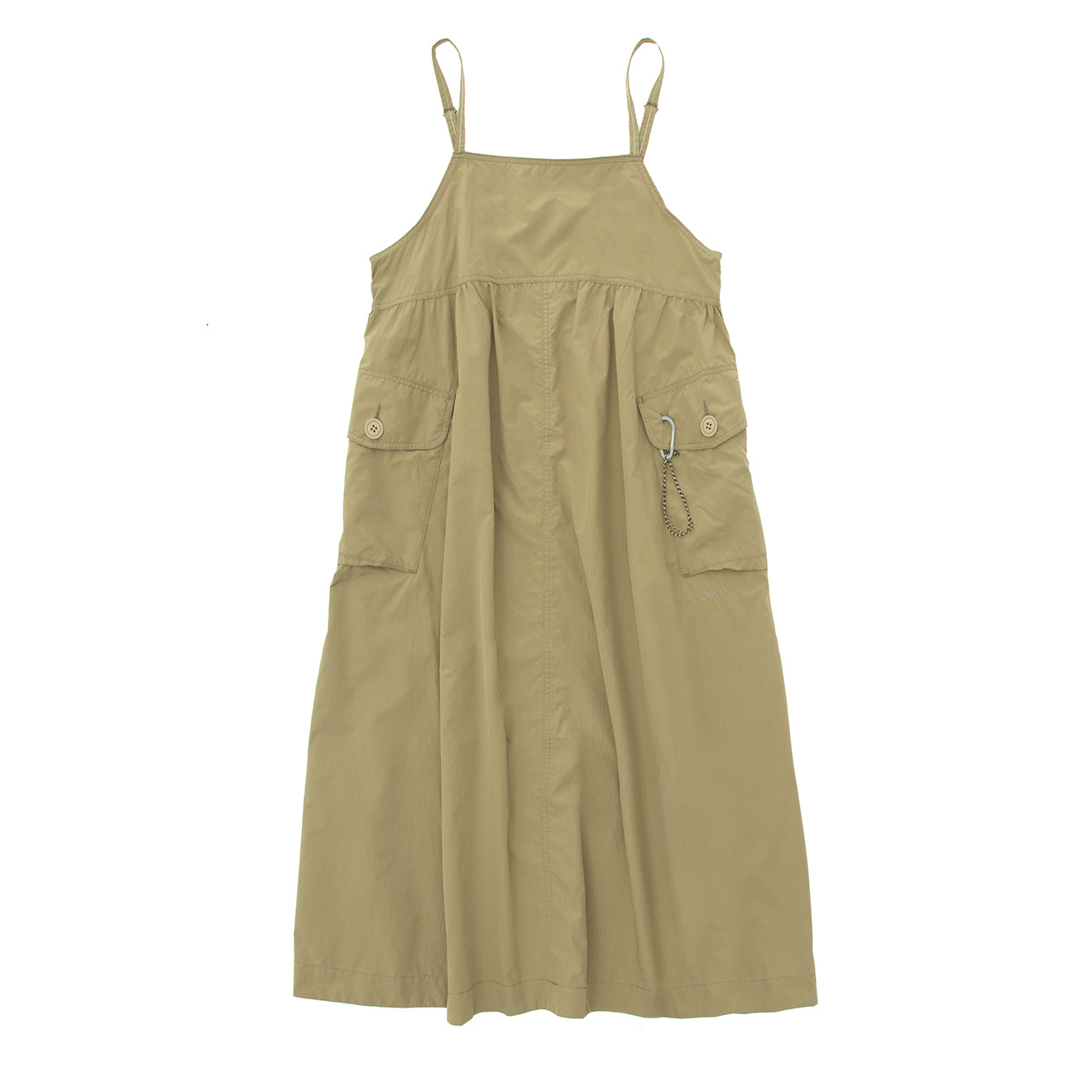 And Wander Womens Oversized Cargo Dress Light Beige - Parasol Store