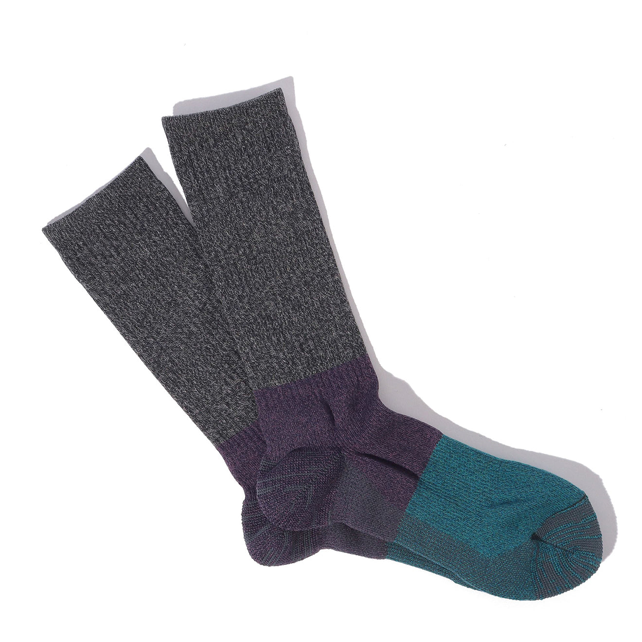 Anonymous Ism MOC Pile Crew Socks Grey - Parasol Store