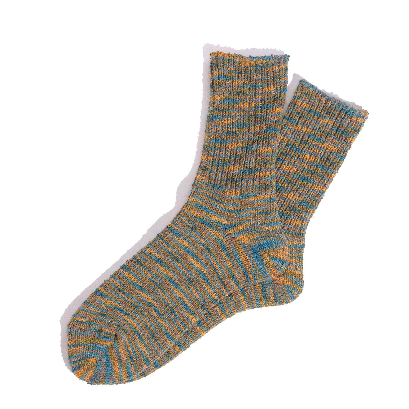 Anonymous Ism Silk Tweed Specdyed Q Socks Ink Blue - Parasol Store