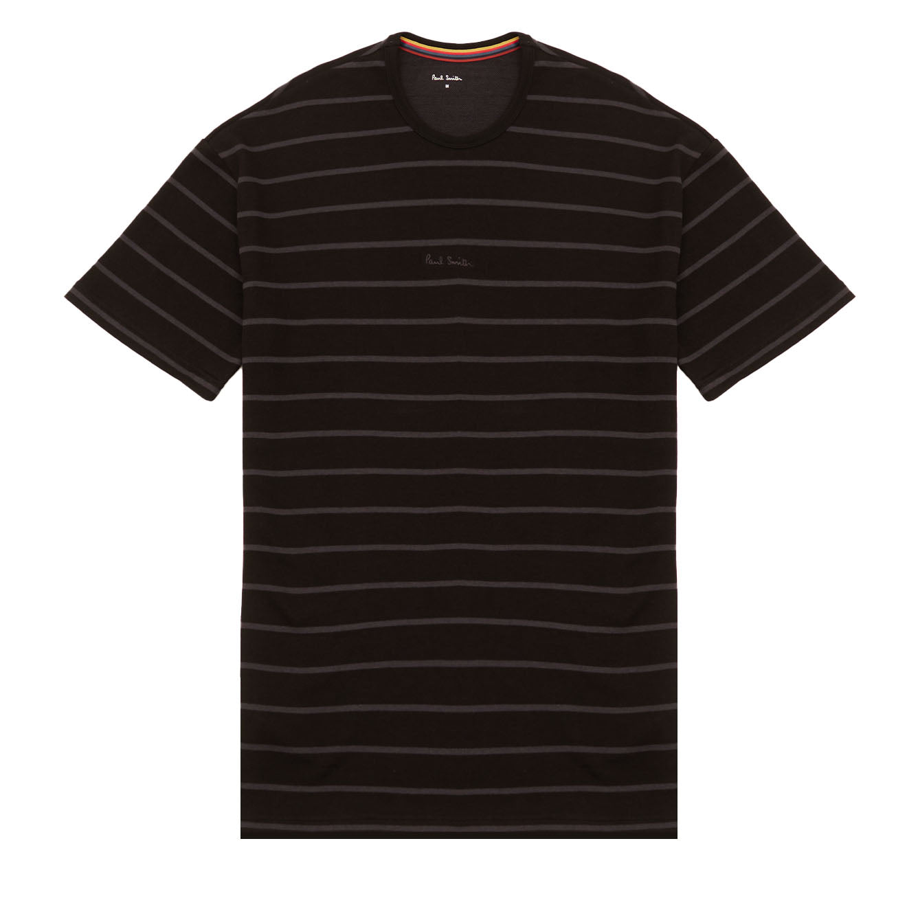 Paul Smith Cotton-Modal Stripe Lounge T-Shirt Black - Parasol Store