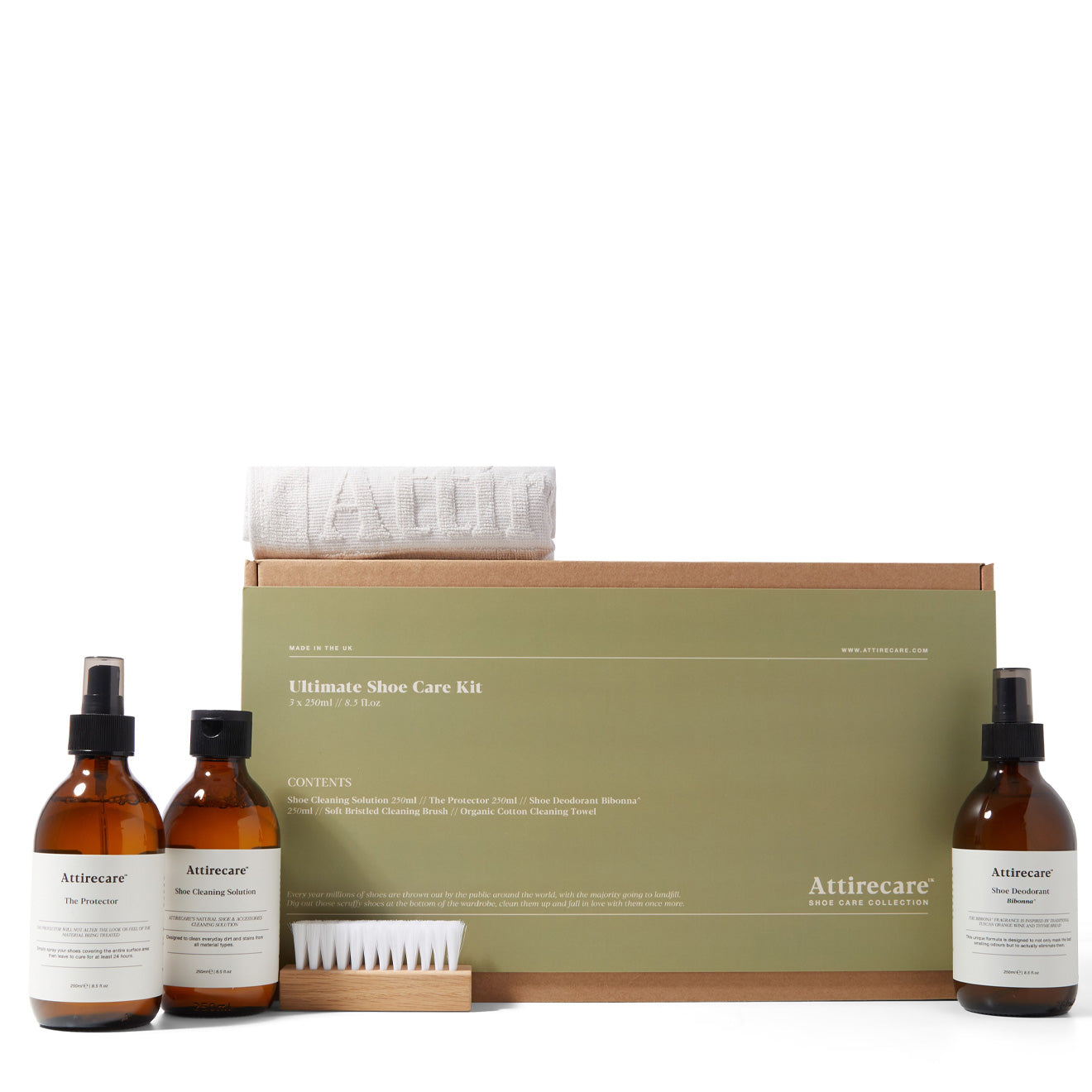 Attirecare Ultimate Shoe Care Kit 250ml - Parasol Store