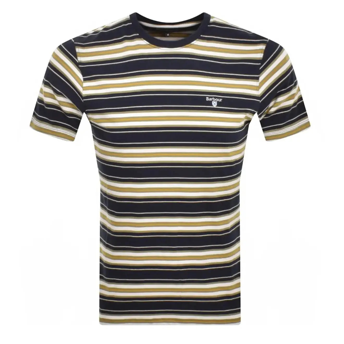 Barbour Boldron Stripe Crew Neck T-Shirt Navy Barbour