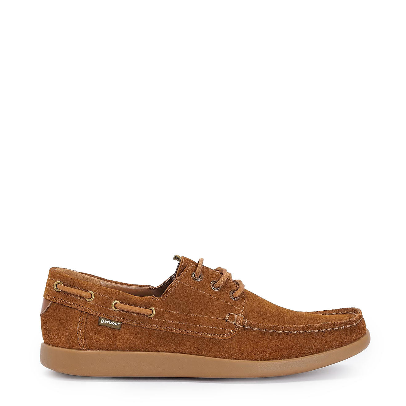 Barbour Armada Boat Shoes Cognac Suede - Parasol Store