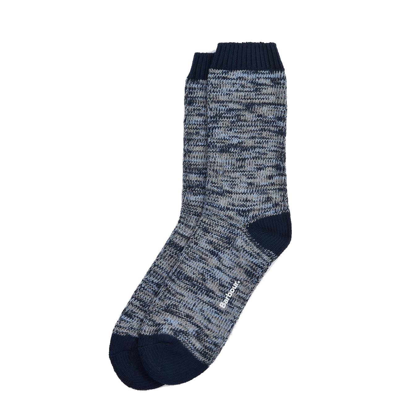 Barbour Bedrock Boot Sock Navy Mix - Parasol Store