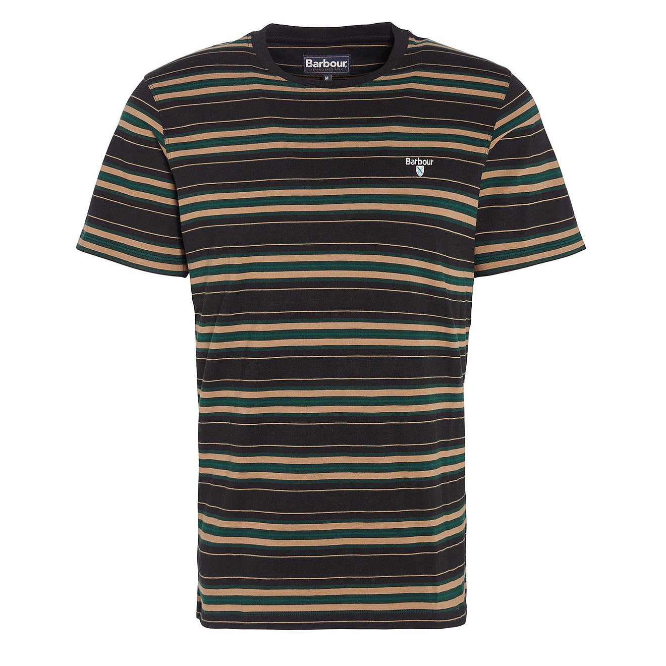 Barbour Boldron Stripe T-Shirt Black - Parasol Store