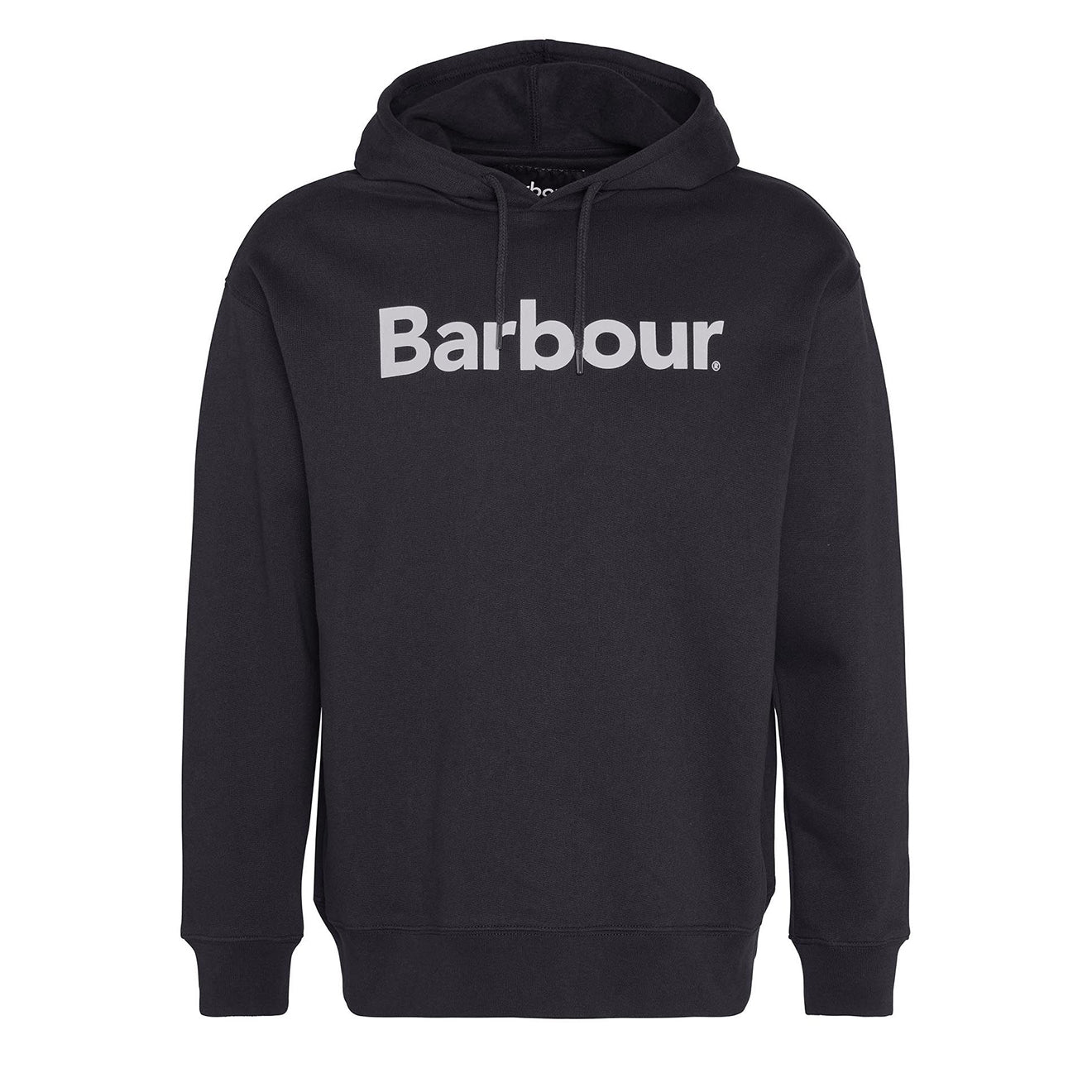 Barbour Brushed Nicholas OS Hoodie Black - Parasol Store