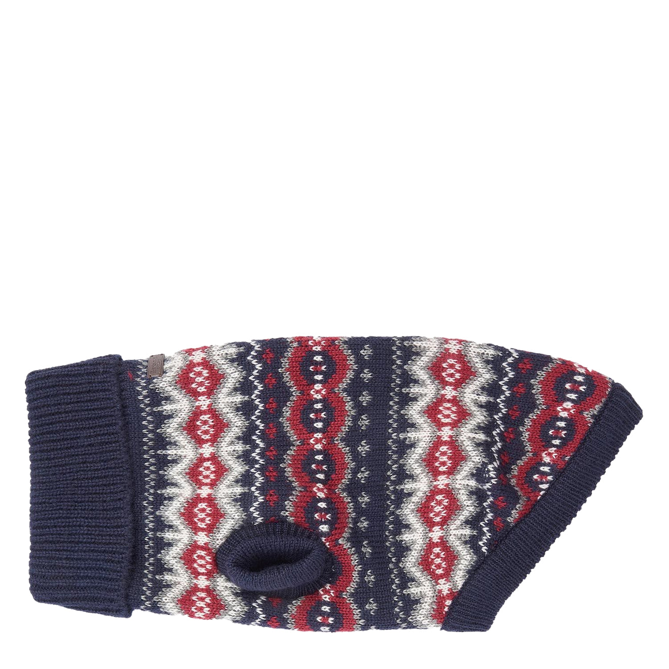 Barbour Case Fairisle Dog Jumper Blue Granite - Parasol Store