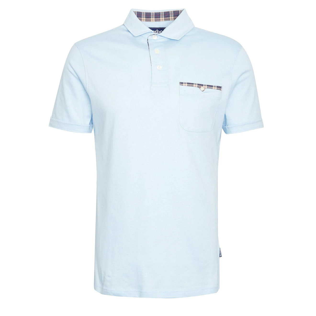 Barbour Corpatch Polo Shirt Sky - Parasol Store