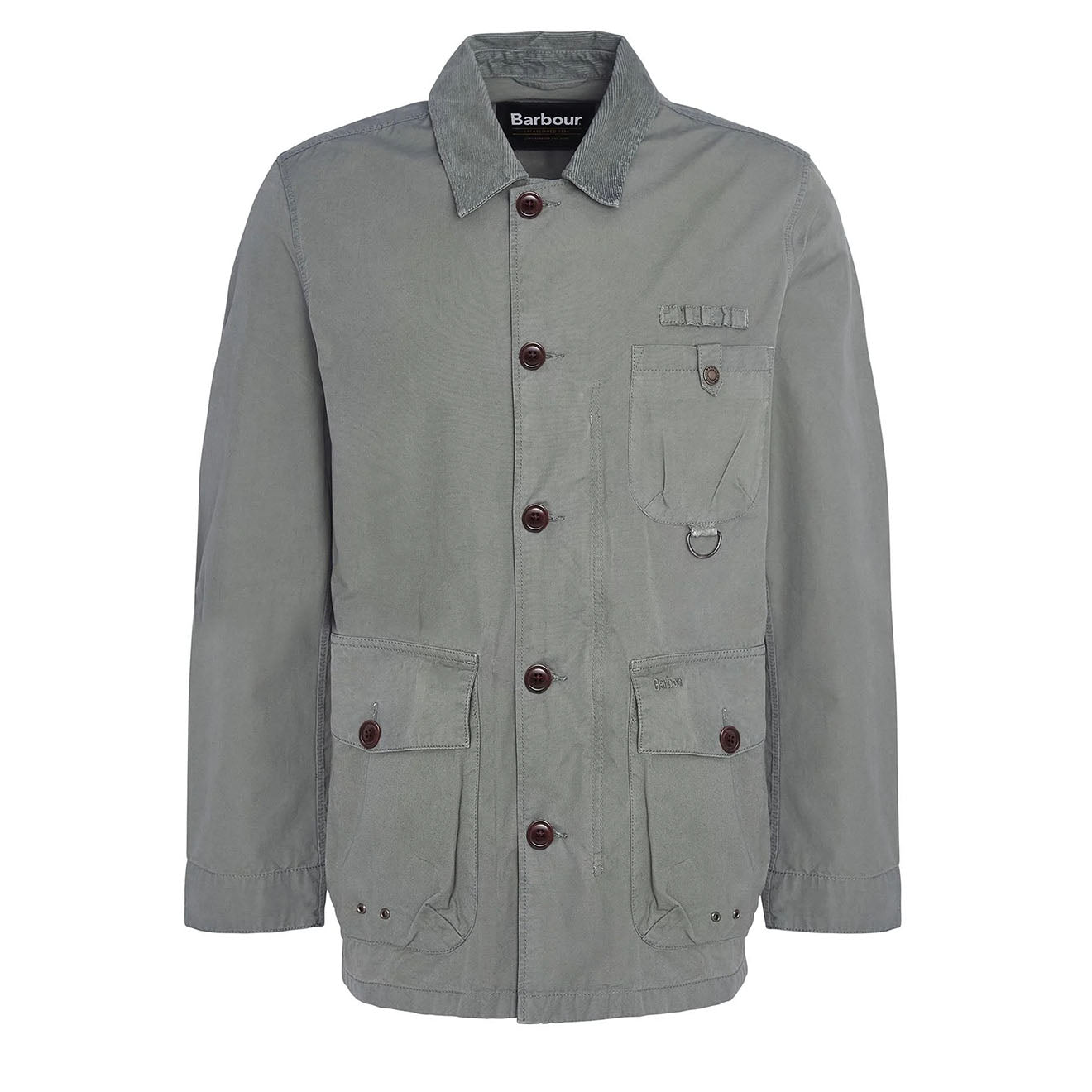 Barbour Cotton Salter Overshirt Agave - Parasol Store