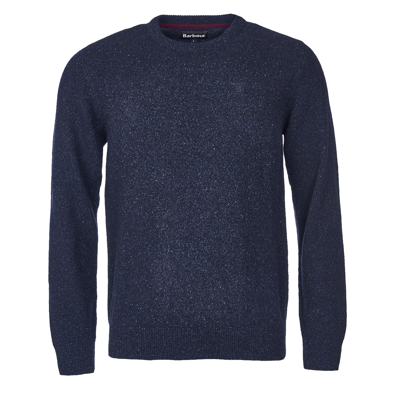 Barbour Essential Tisbury Crew Neck Sweater Navy - Parasol Store