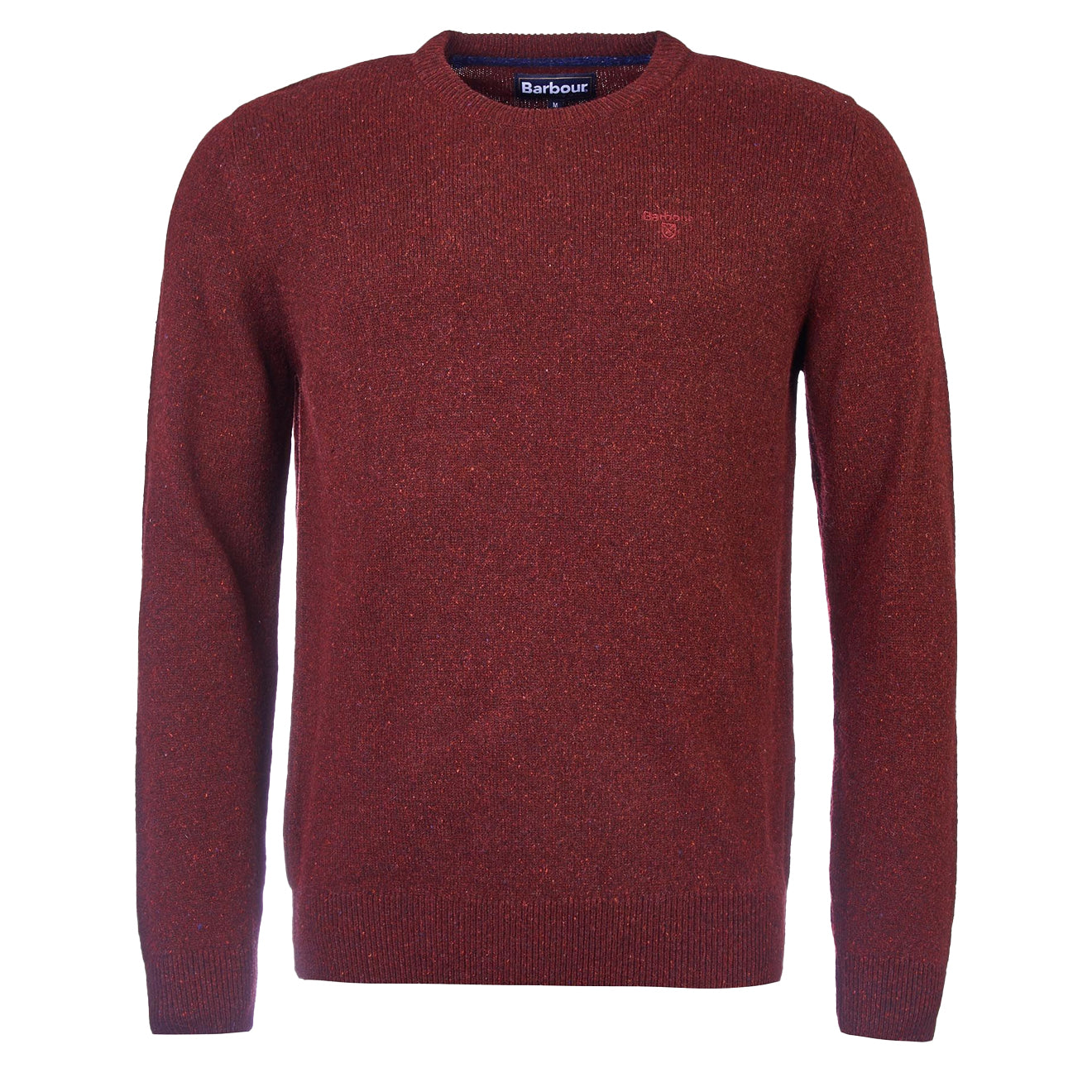 Barbour Essential Tisbury Crew Neck Sweater Ruby - Parasol Store