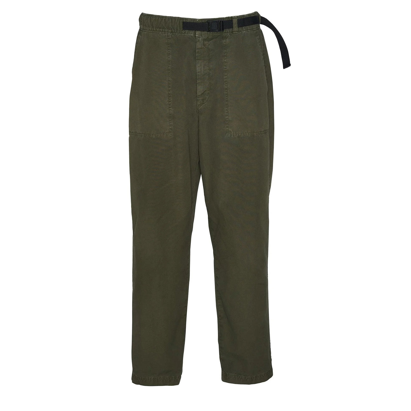 Barbour Grindle Relaxed Canvas Trouser Mid Olive - Parasol Store