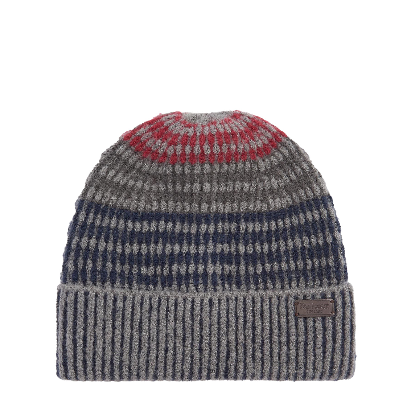 Barbour Harray Beanie Hat Blue Granite - Parasol Store