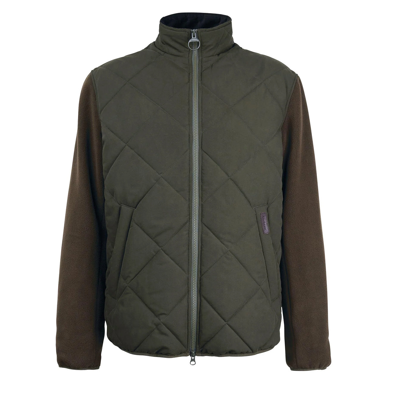 Barbour Hybrid Fleece Jacket Olive - Parasol Store