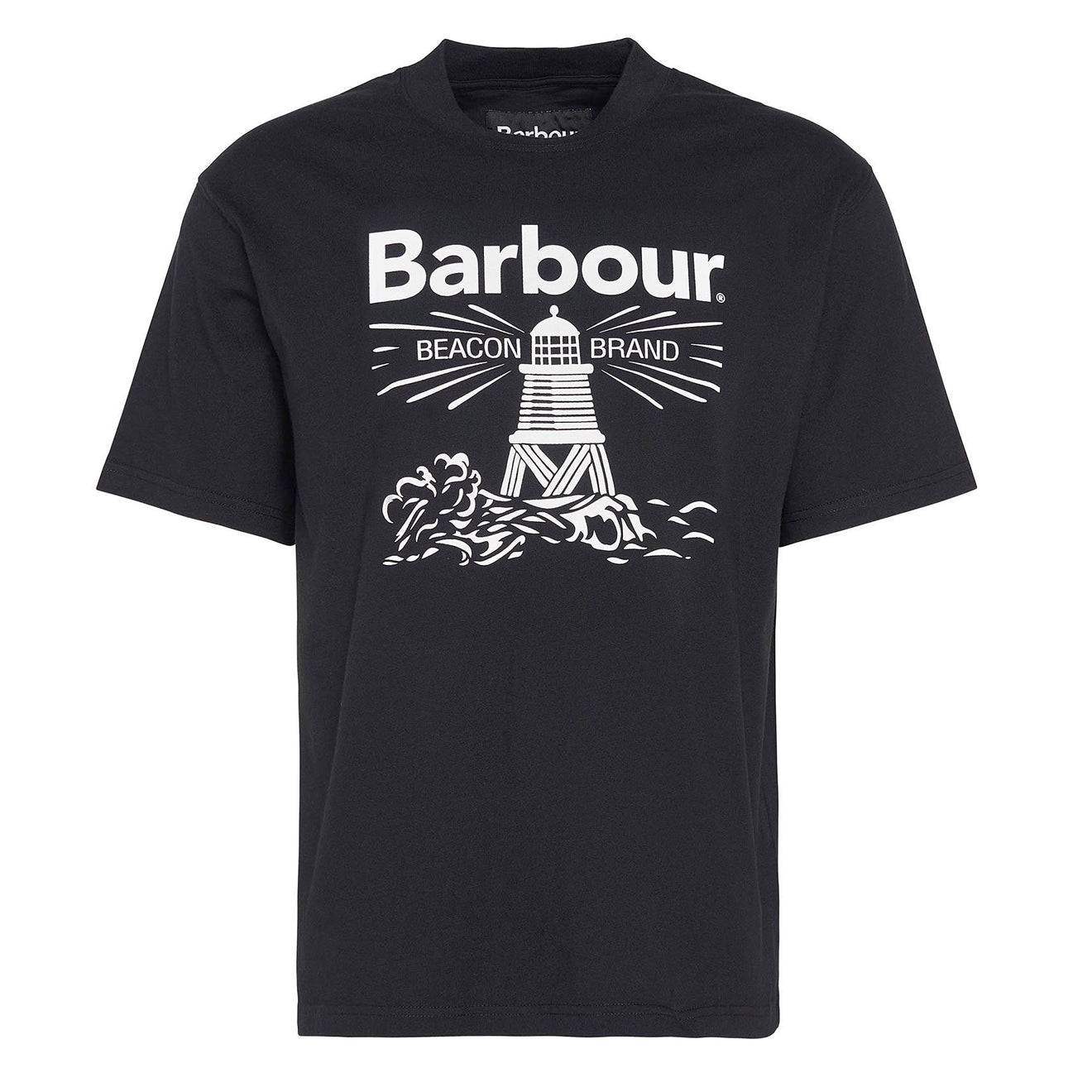 Barbour Pell Oversized Graphic T-Shirt Black - Parasol Store