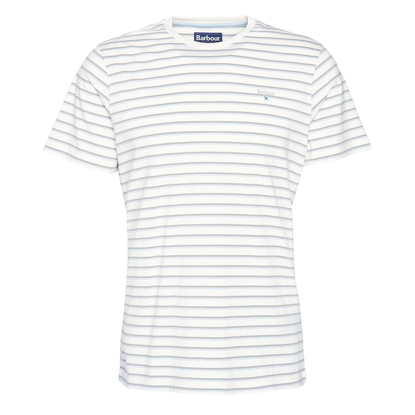 Barbour Ponte Striped T-Shirt Ecru - Parasol Store