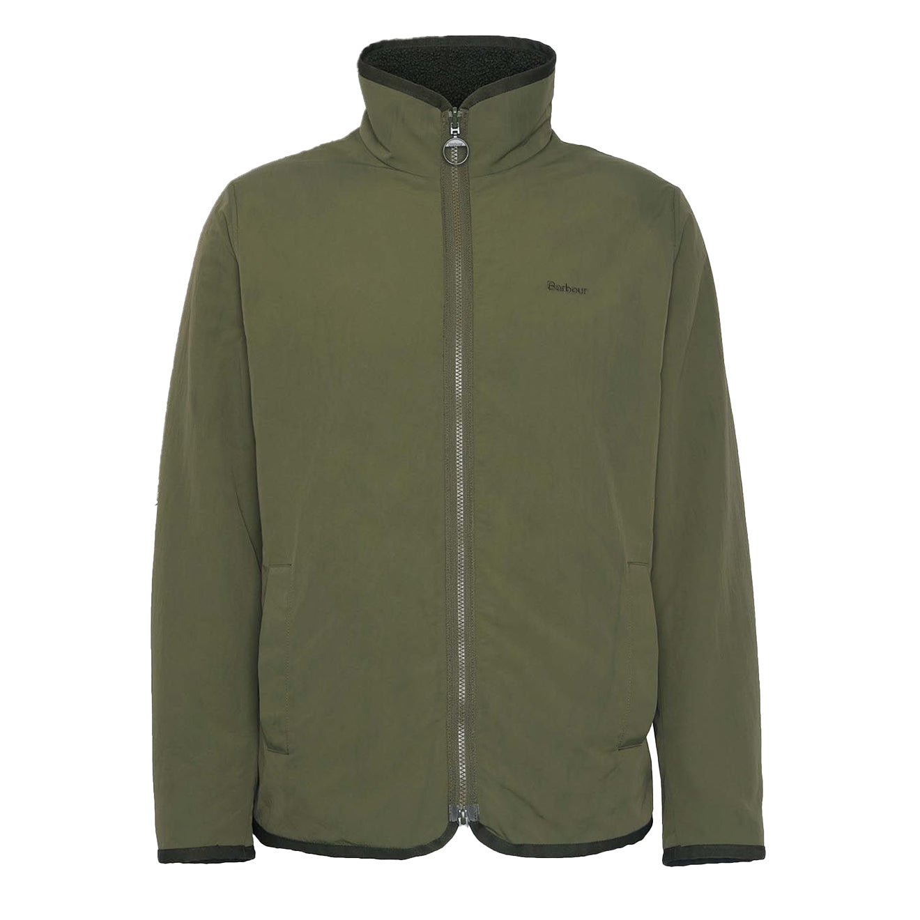 Barbour Reversible Fleece Jacket Fern - Parasol Store