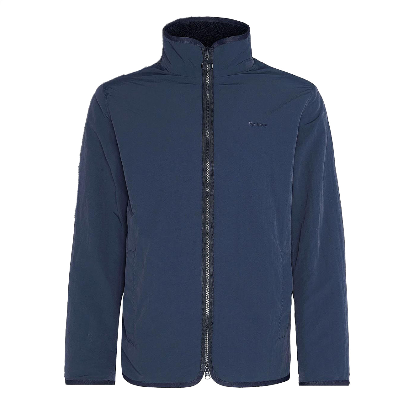 Barbour Reversible Fleece Jacket Navy - Parasol Store