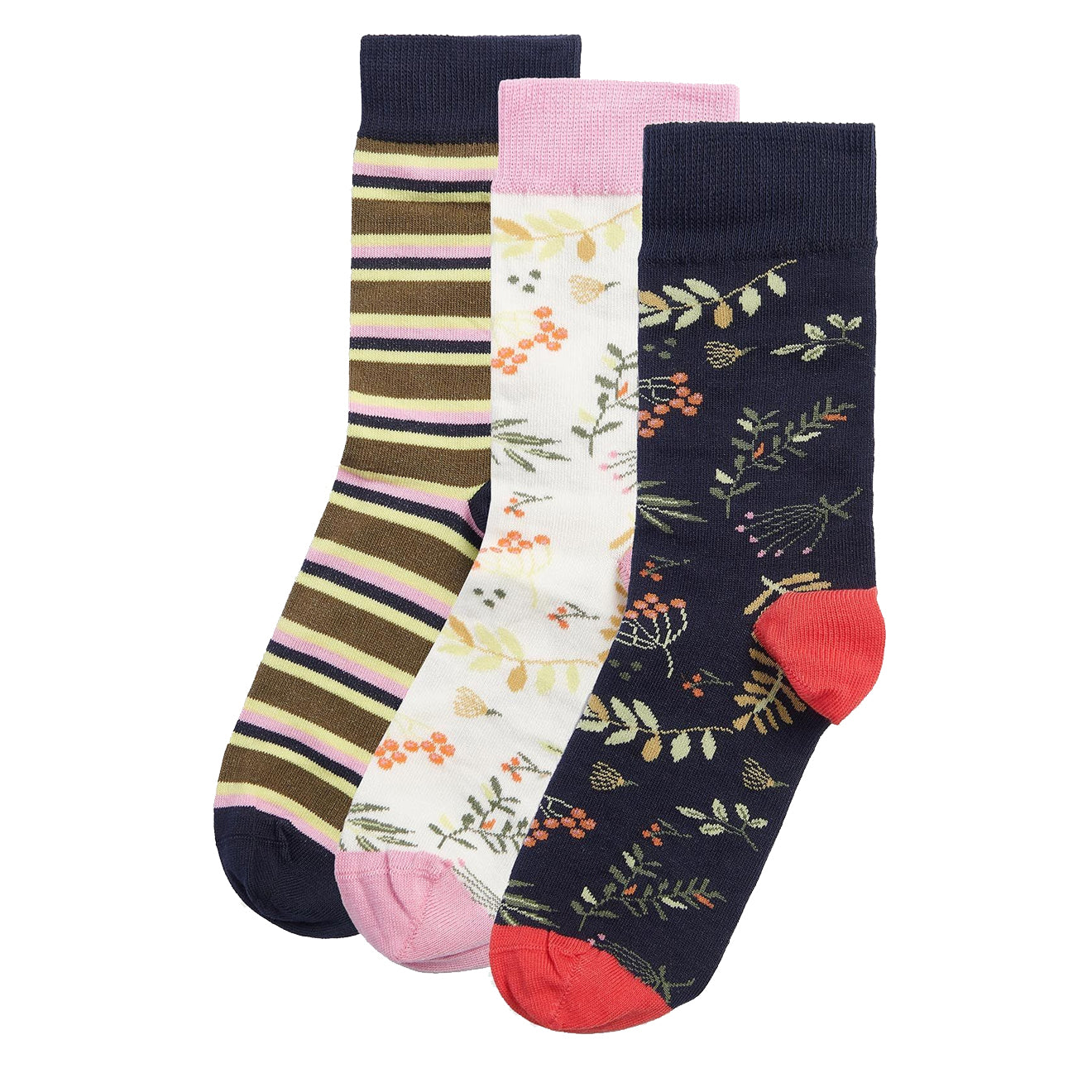 Barbour Sock Gift Set Woodland Multi Barbour