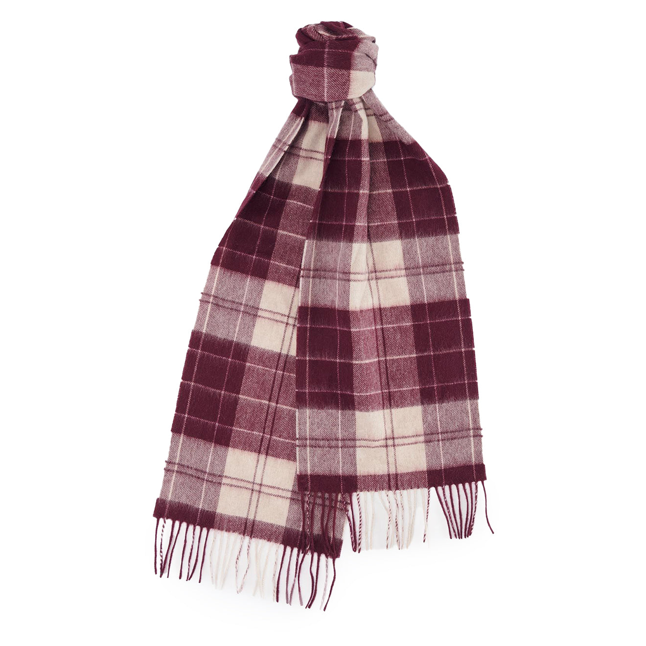 Barbour Tartan Scarf Cabernet - Parasol Store