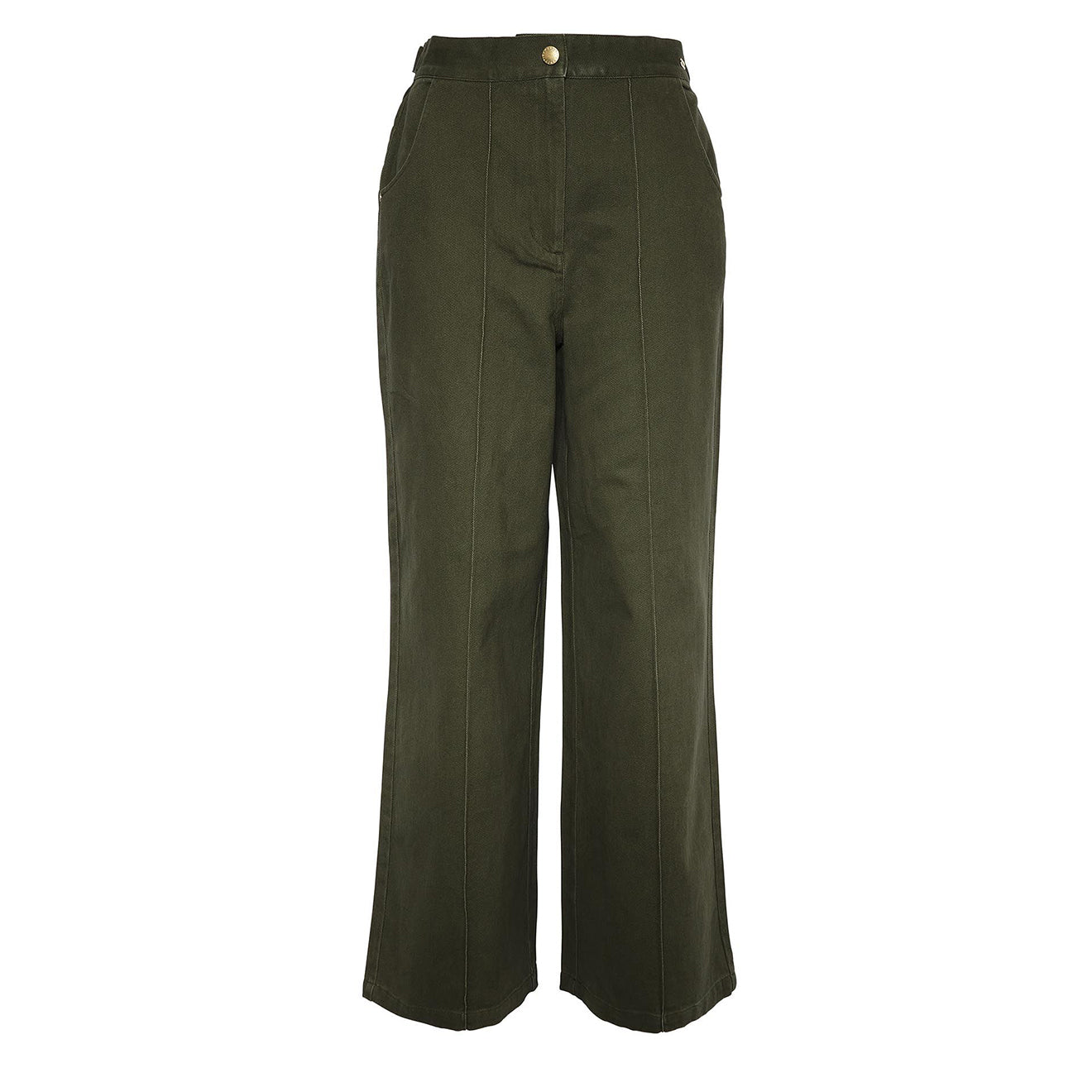 Barbour Womens Allerston Trousers Olive - Parasol Store