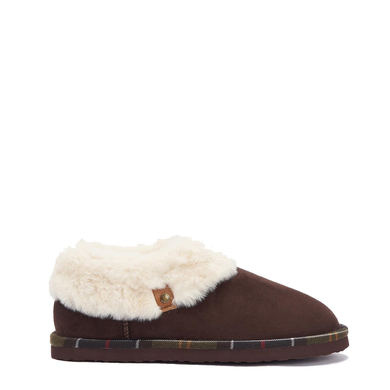 Barbour Womens Eloise Bootie Slipper Brown - Parasol Store