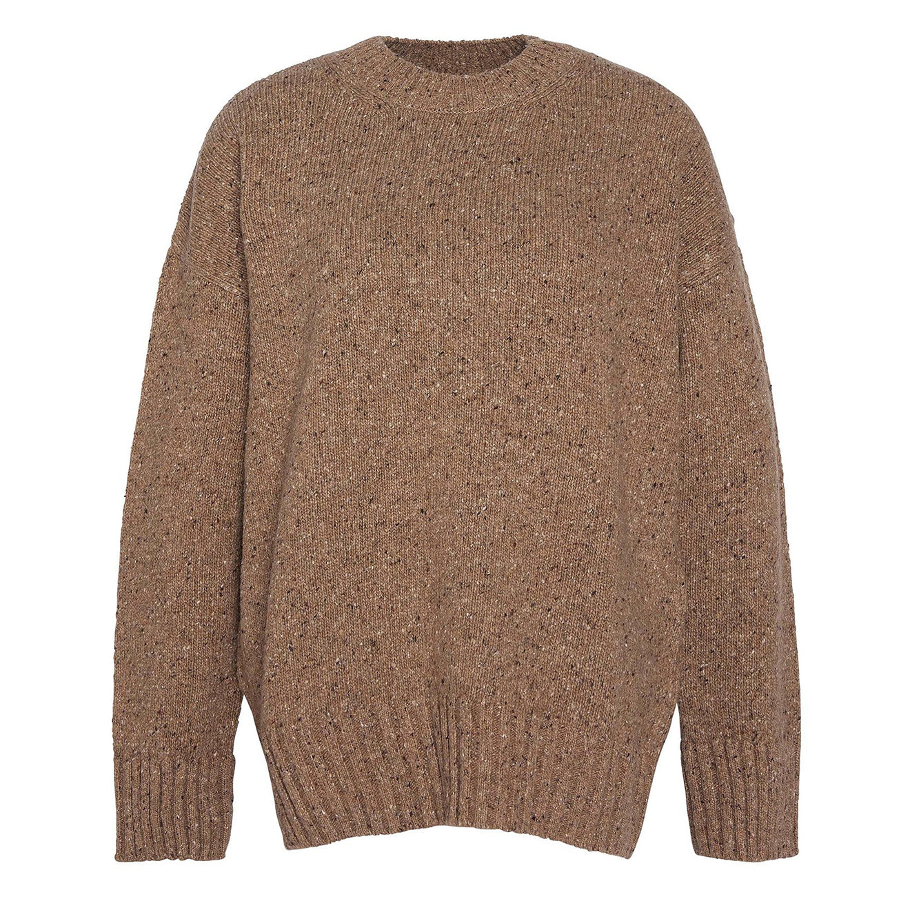 Barbour Womens Lavensdale Crew Knitted Jumper Honey - Parasol Store