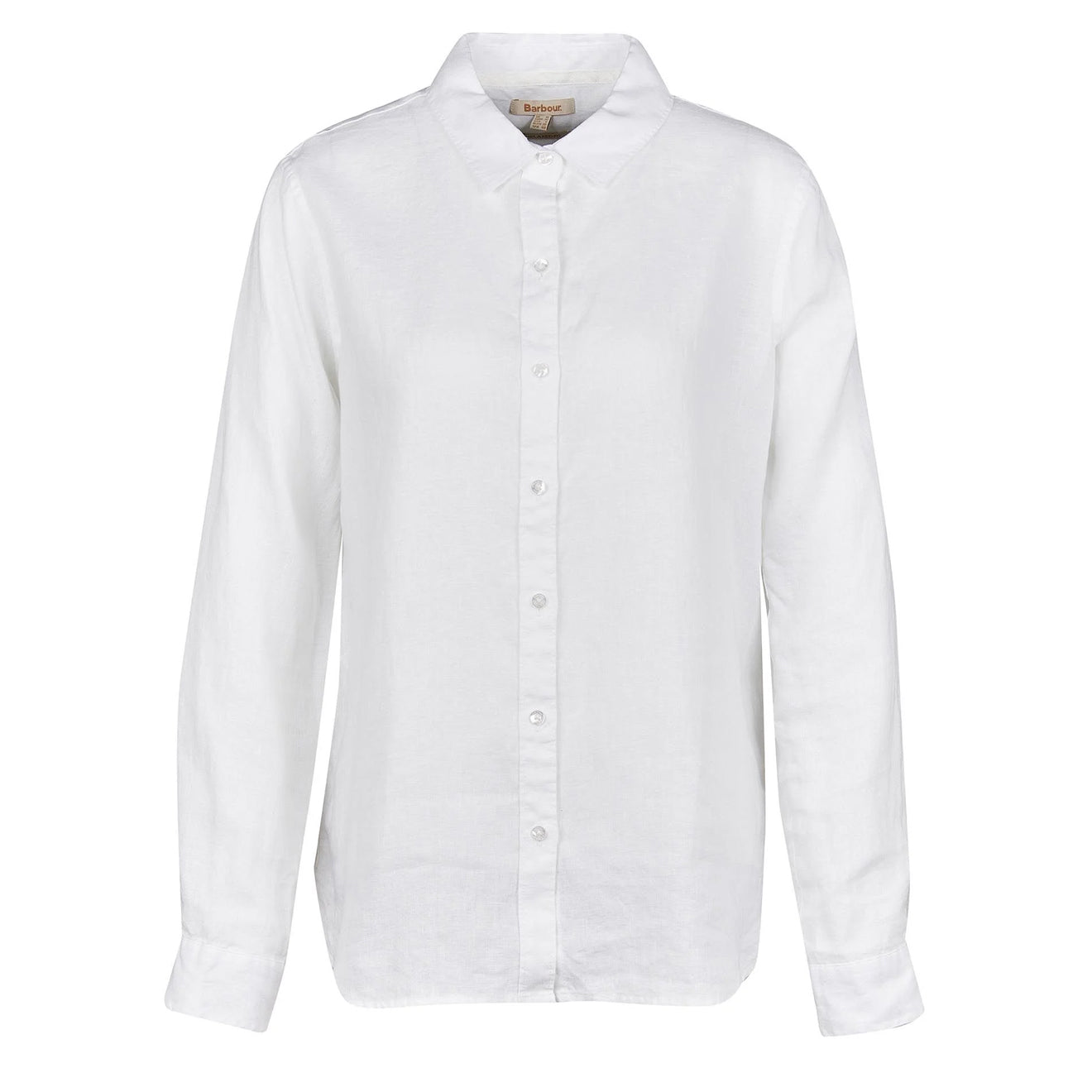 Barbour Womens Marine Relaxed Shirt White - Parasol Store