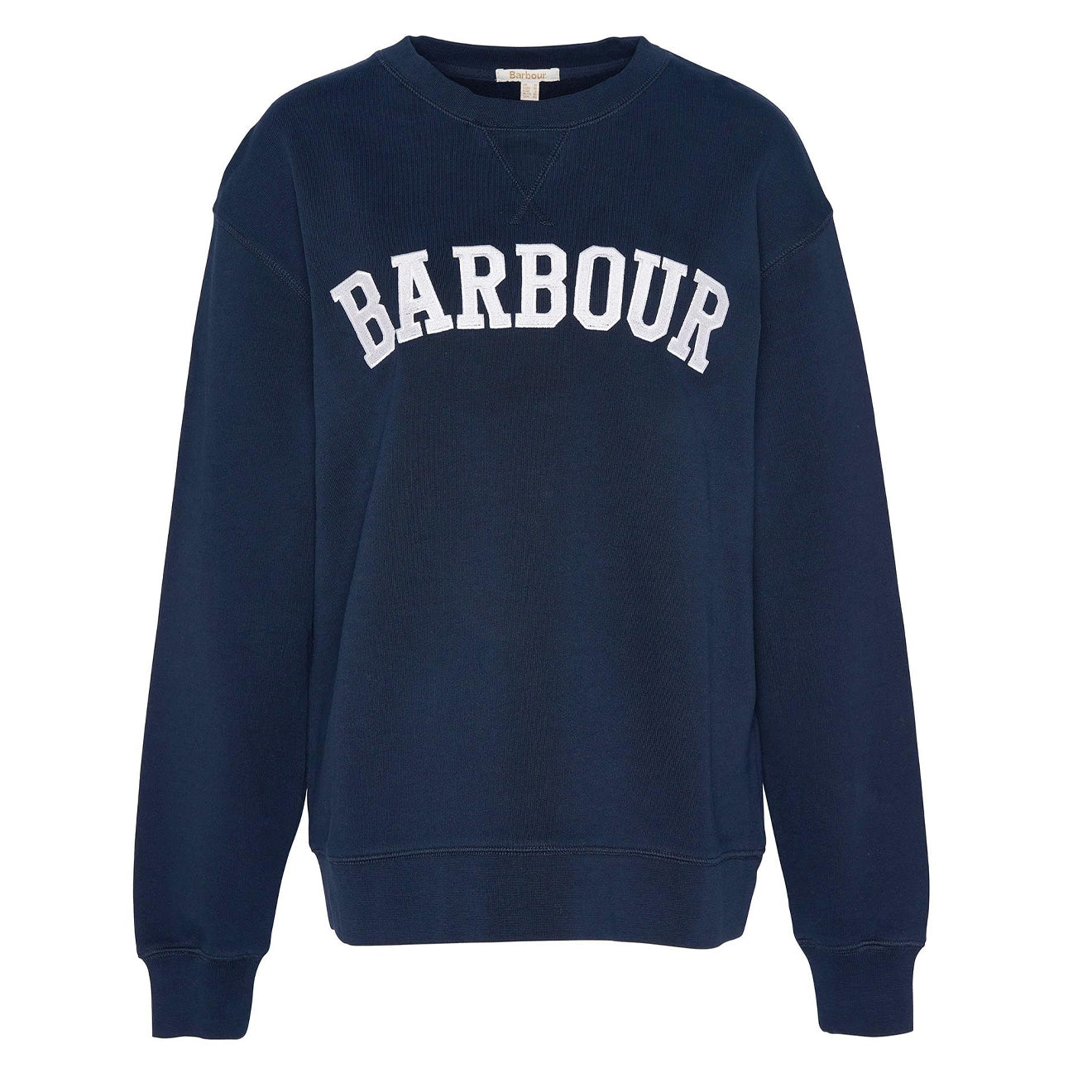 Barbour Womens Northumberland Sweatshirt Navy / Cloud - Parasol Store