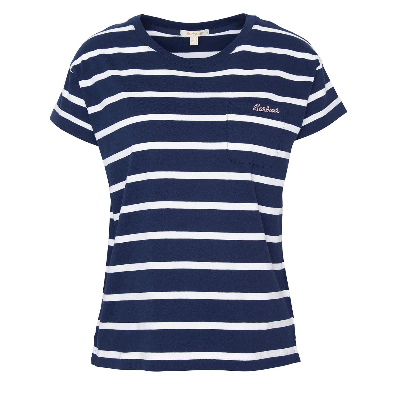 Barbour Womens Otterburn Stripe T-Shirt Navy / White Stripe - Parasol Store