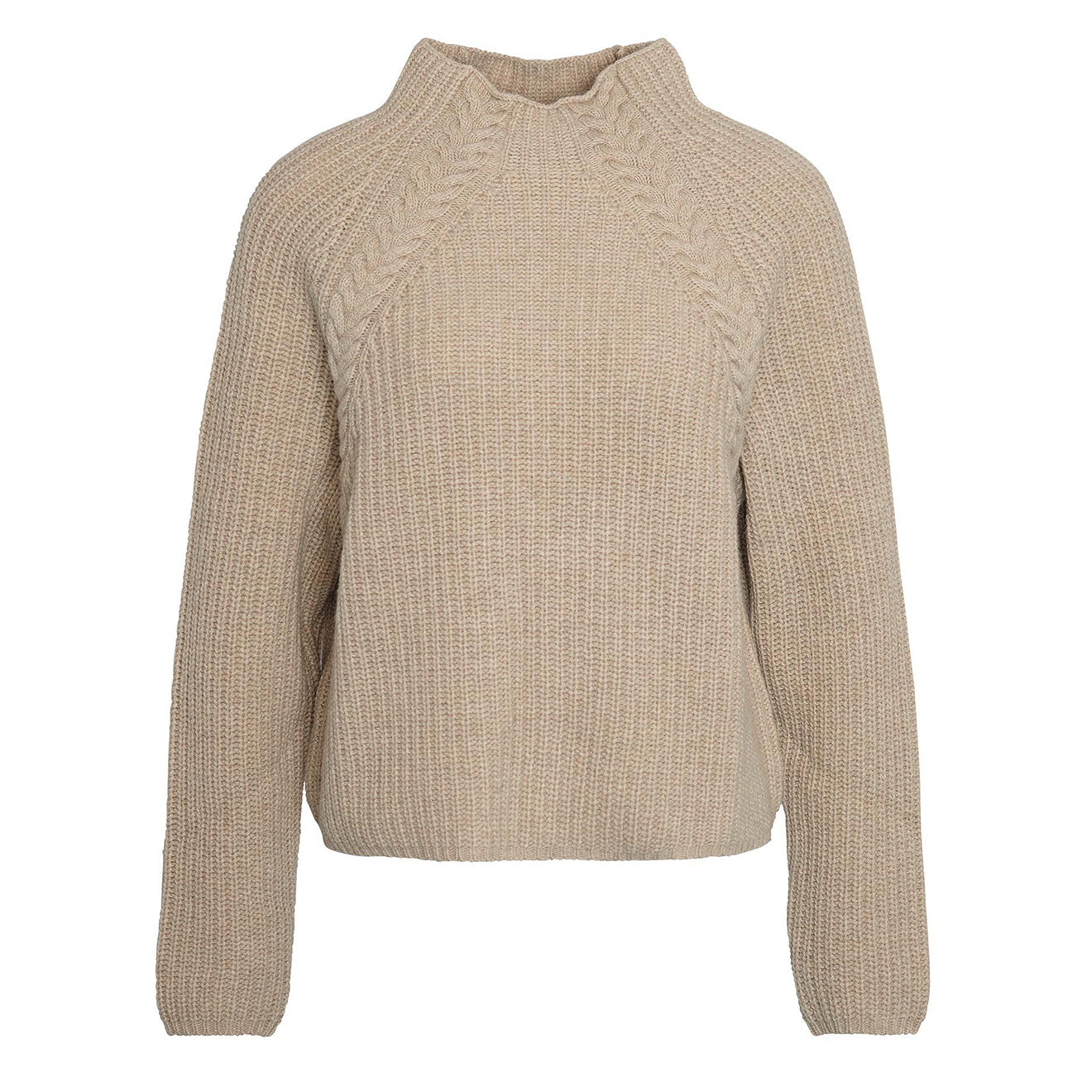 Barbour Womens Rhonda Knitted Jumper Honey - Parasol Store