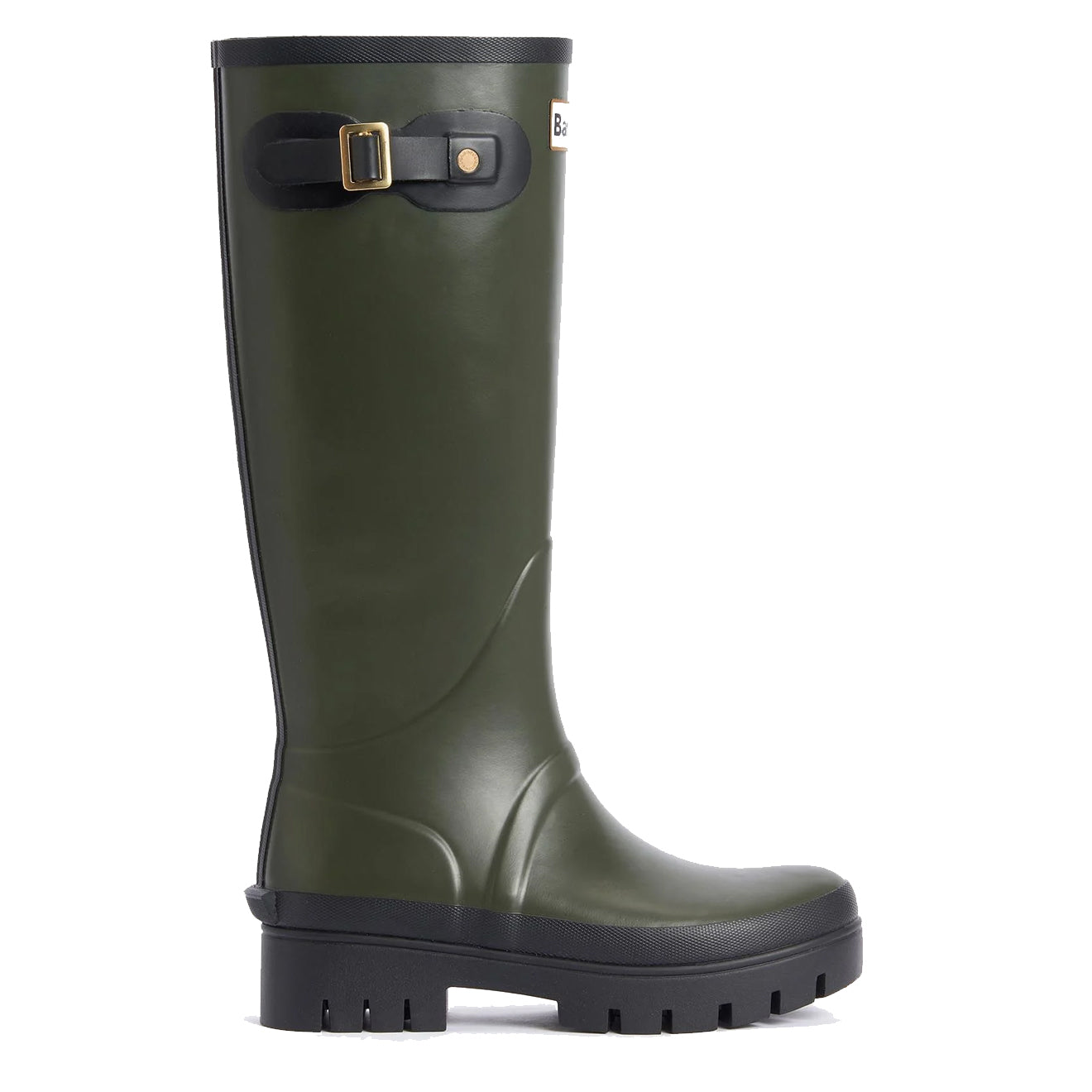 Barbour Womens Snowdon Tall Welly Olive/Black - Parasol Store