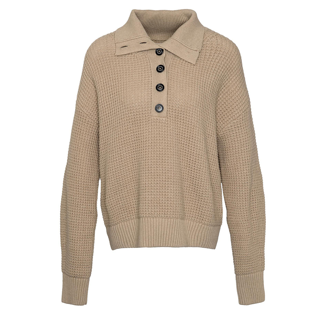 Barbour Womens Woodside Knitted Jumper Oatmeal - Parasol Store