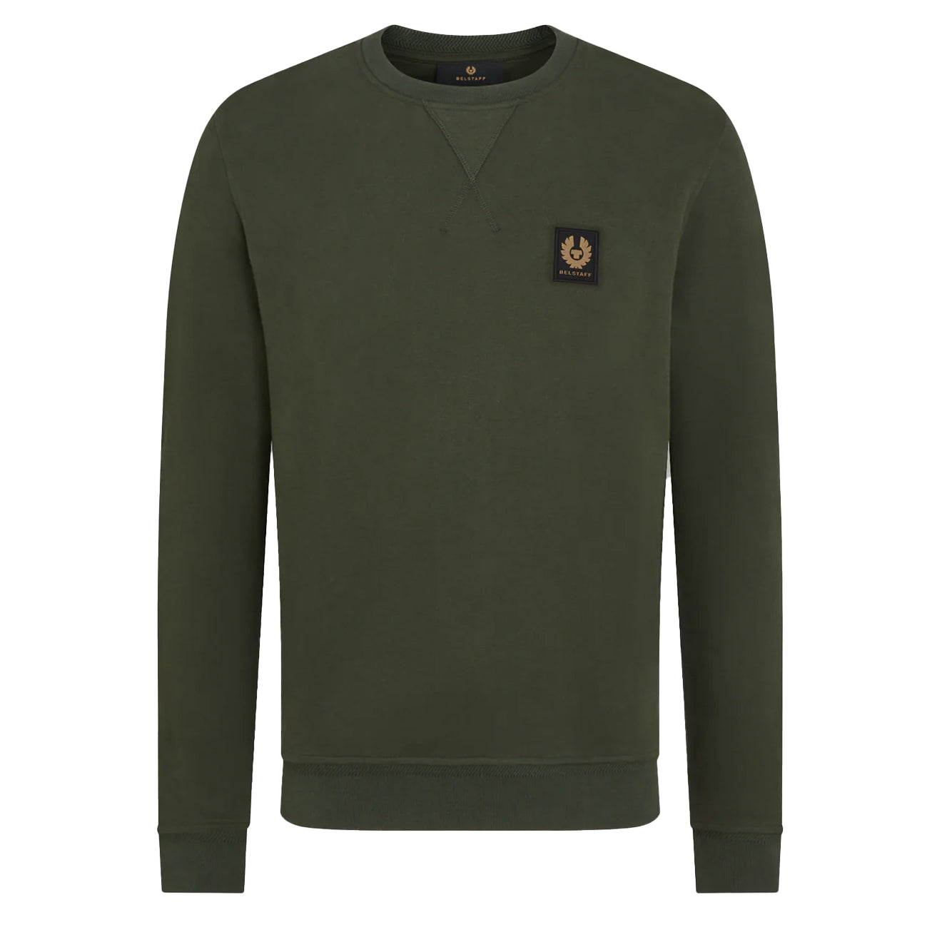 Belstaff Cotton Fleece Sweatshirt Tile Green - Parasol Store