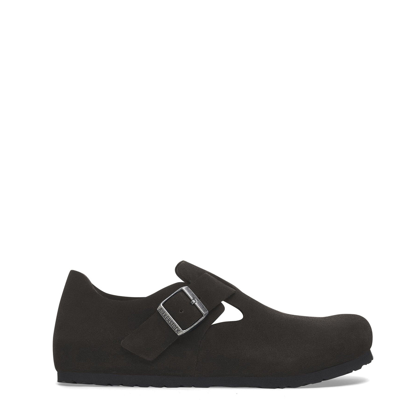 Birkenstock Womens Narrow London Suede Black - Parasol Store