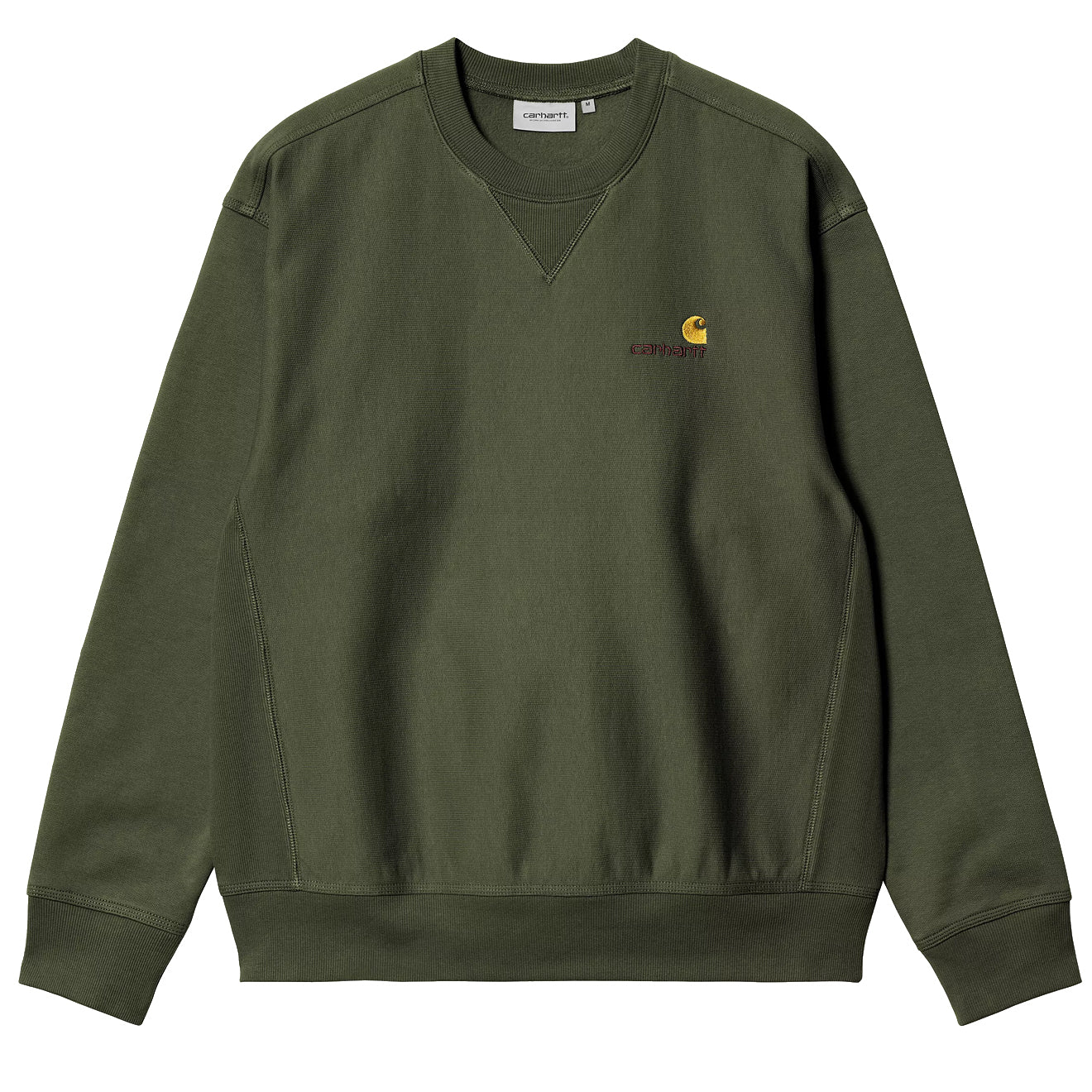 Carhartt WIP American Script Sweat Tarragon - Parasol Store