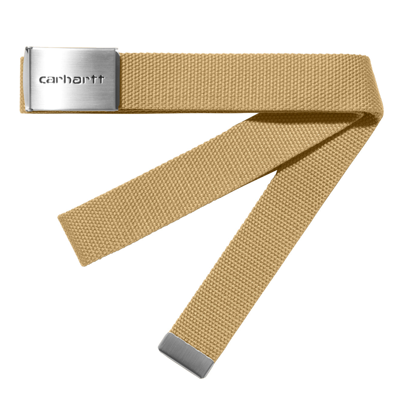 Carhartt WIP Clip Belt Chrome Bourbon - Parasol Store